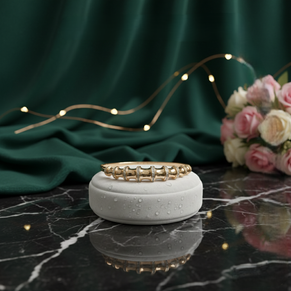 Bamboo Kada - Rose Gold